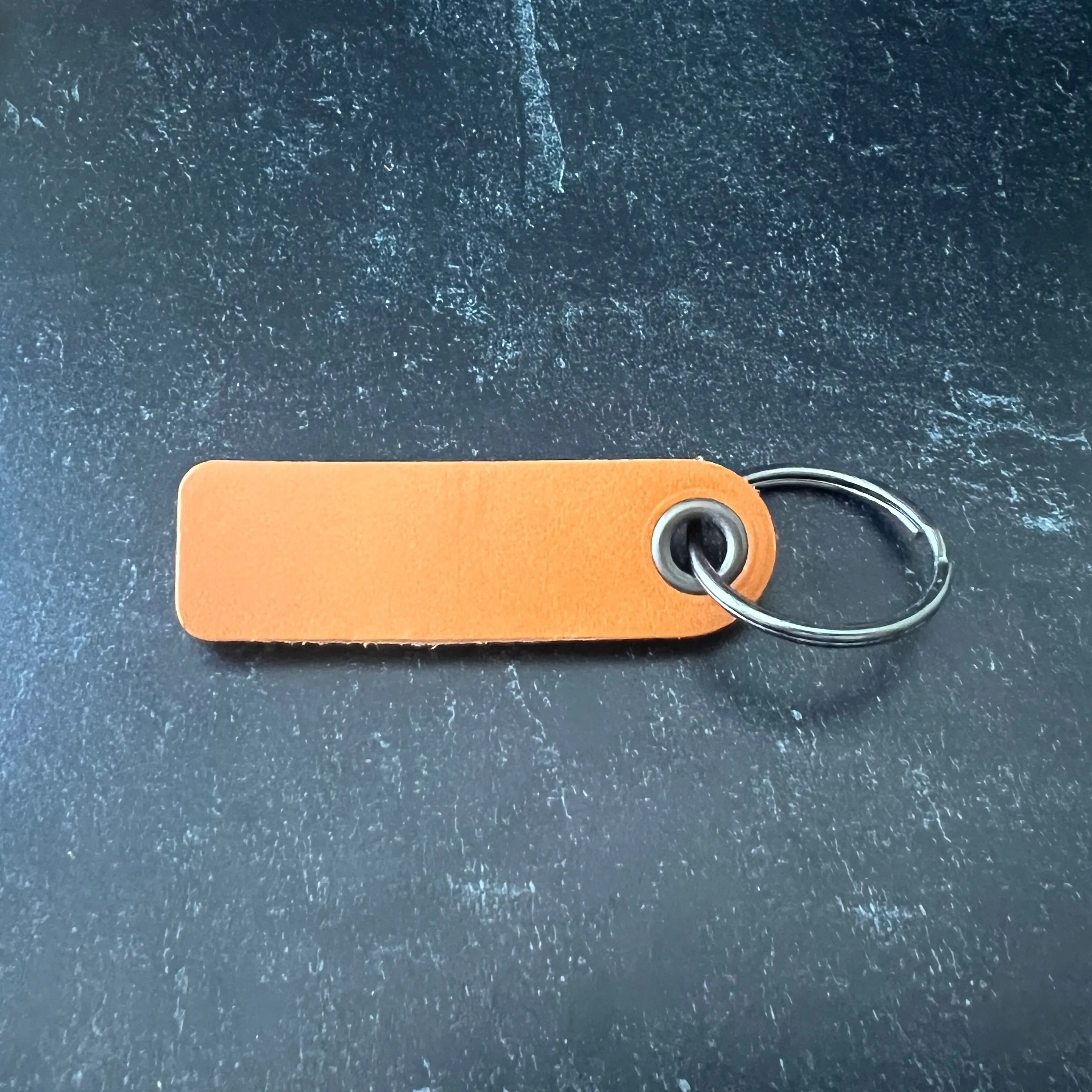 Leather Key Chain Blanks Finished with Ring