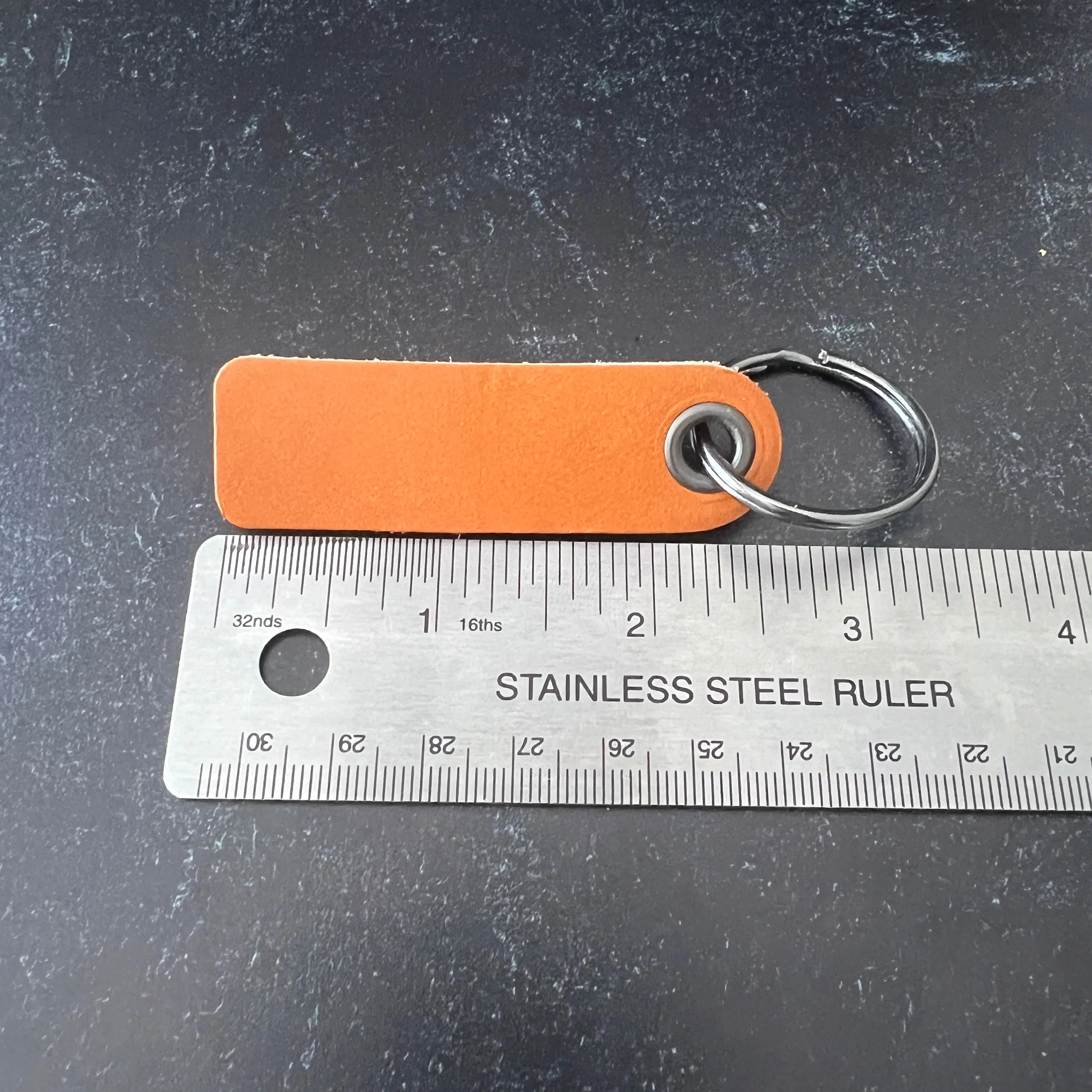 Leather Key Chain Blanks Finished with Ring