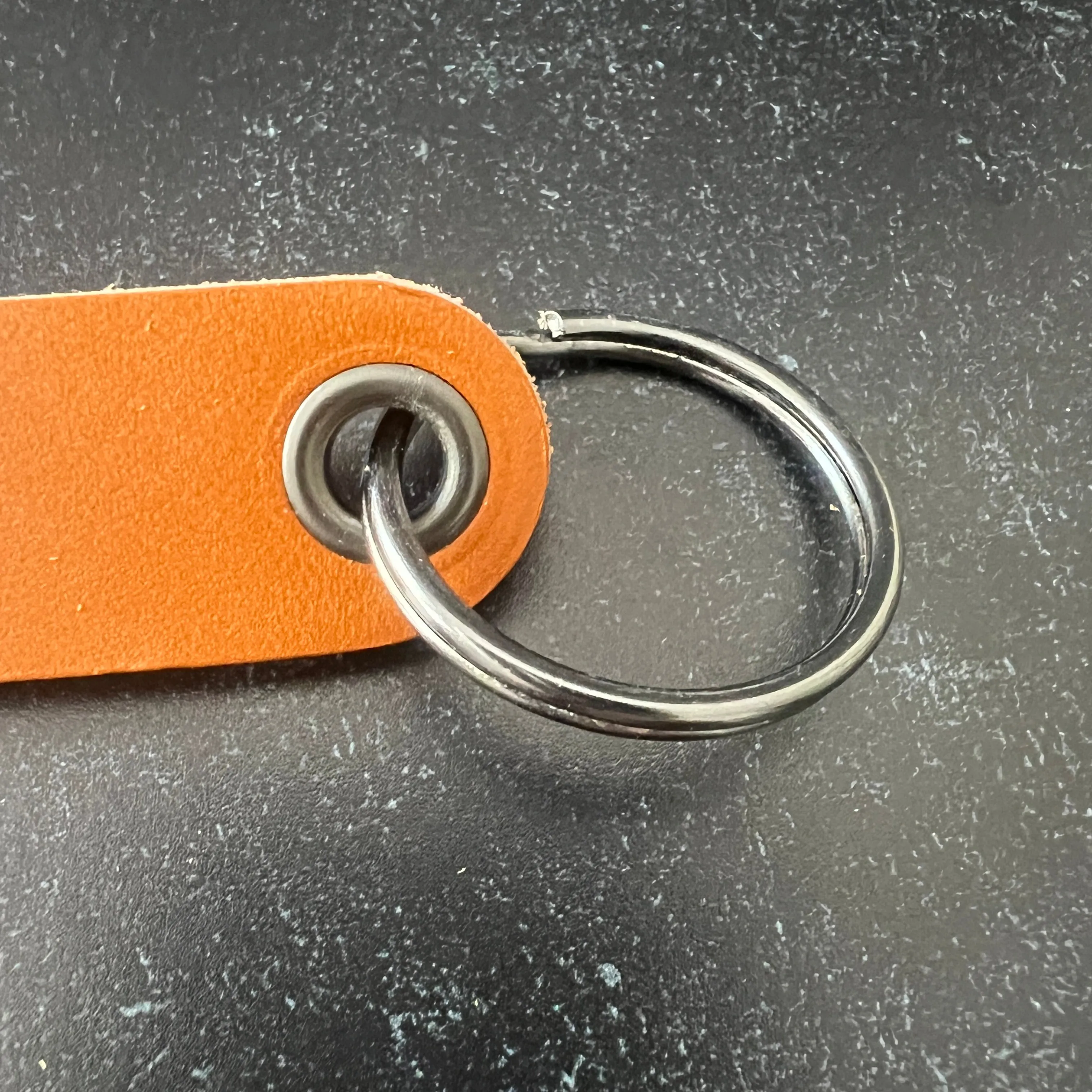 Leather Key Chain Blanks Finished with Ring
