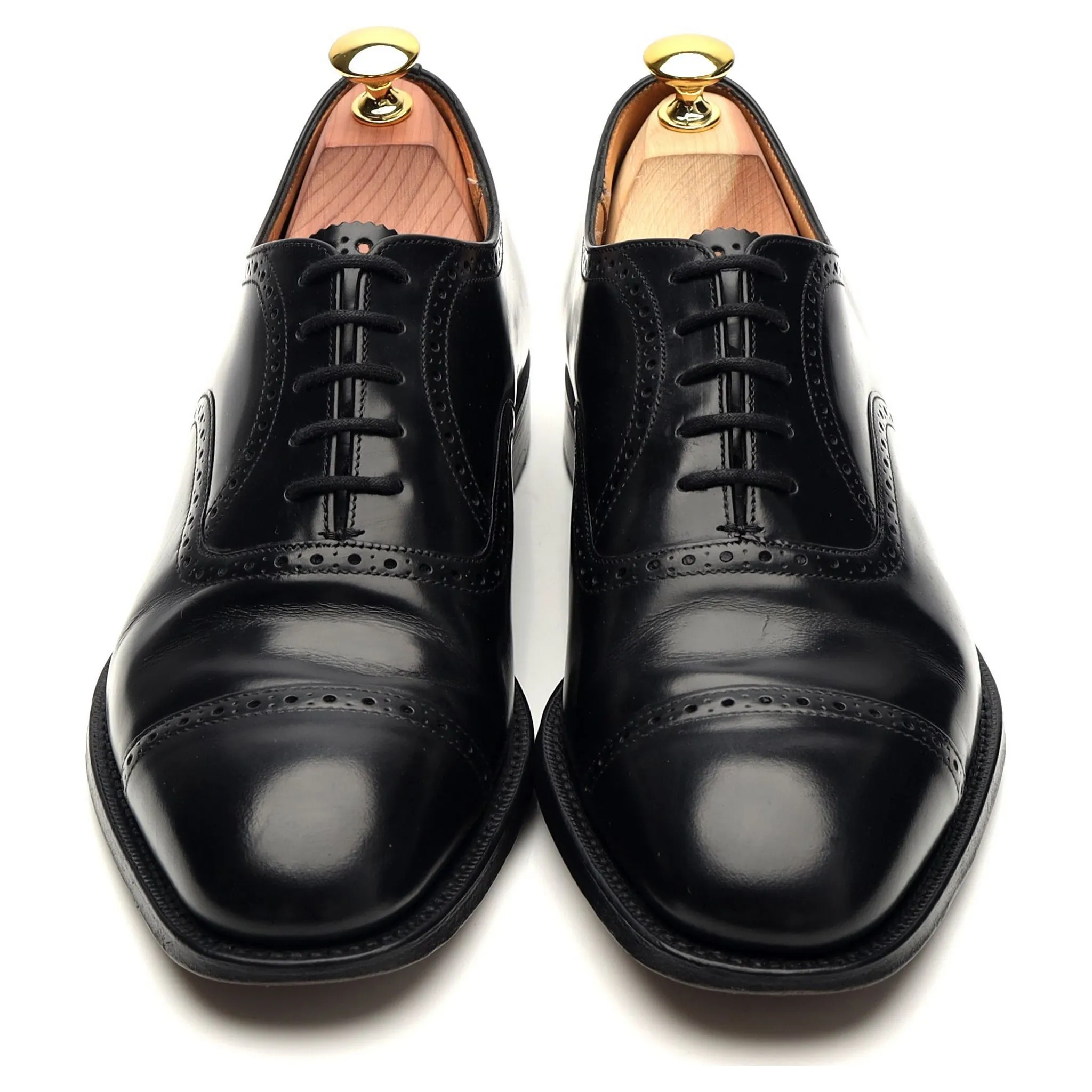 'Legate' Black Leather Oxford UK 7.5 G