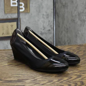 Lifestride Womens Juliana Stretch Wedge Pumps Shoes F2858M1 Black 7N