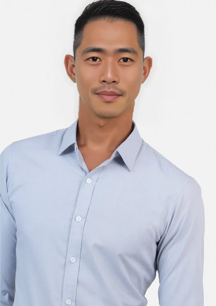 Light Grey Egyptian Cotton Broadcloth Shirt