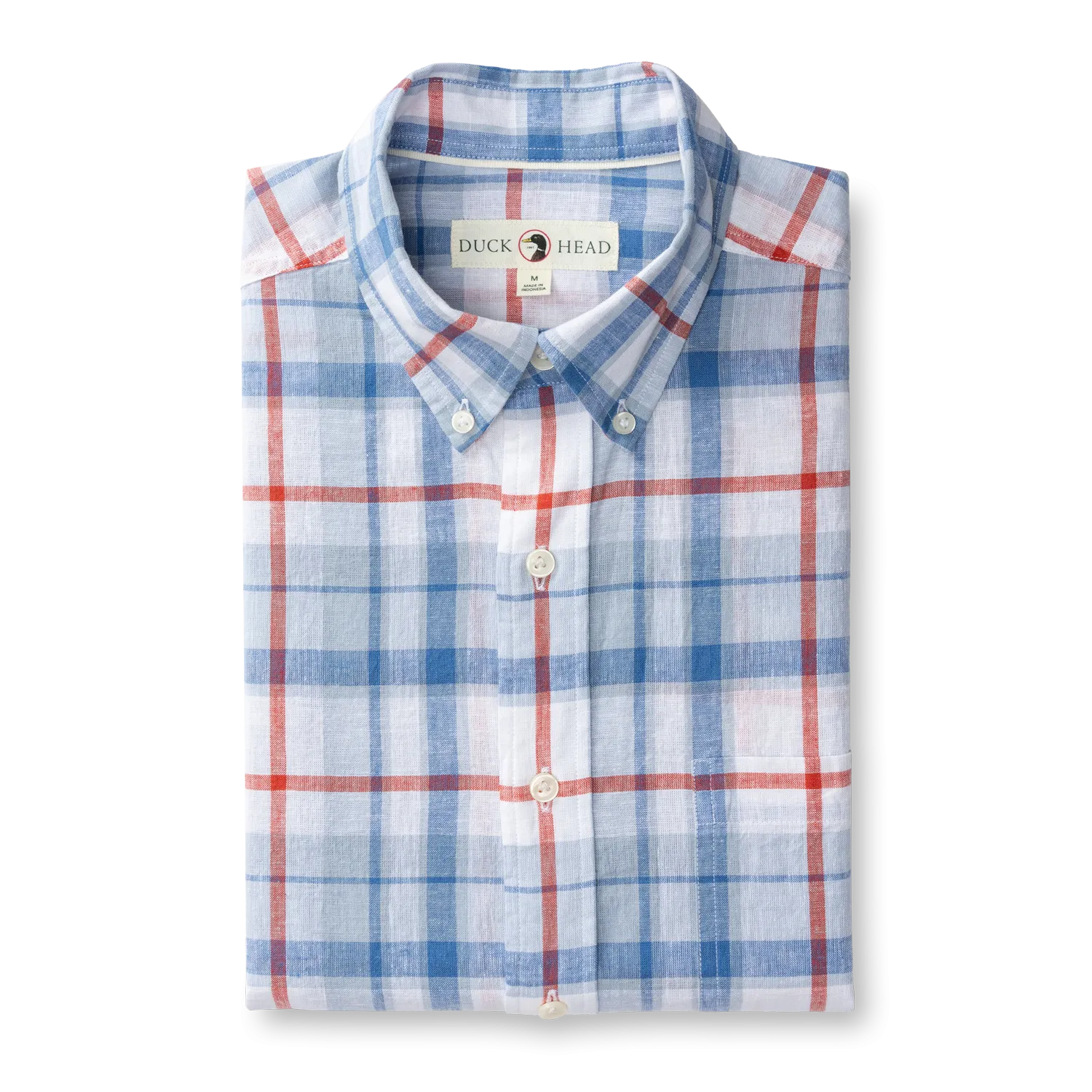 Linen Cotton Sport Shirt - Conner Plaid