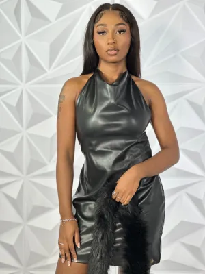 Little Black Dress - Vegan Leather Mini