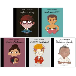 Little People Big Dreams Series 5 Collection Books Set Book 21 To 25 (Stephen Hawking)