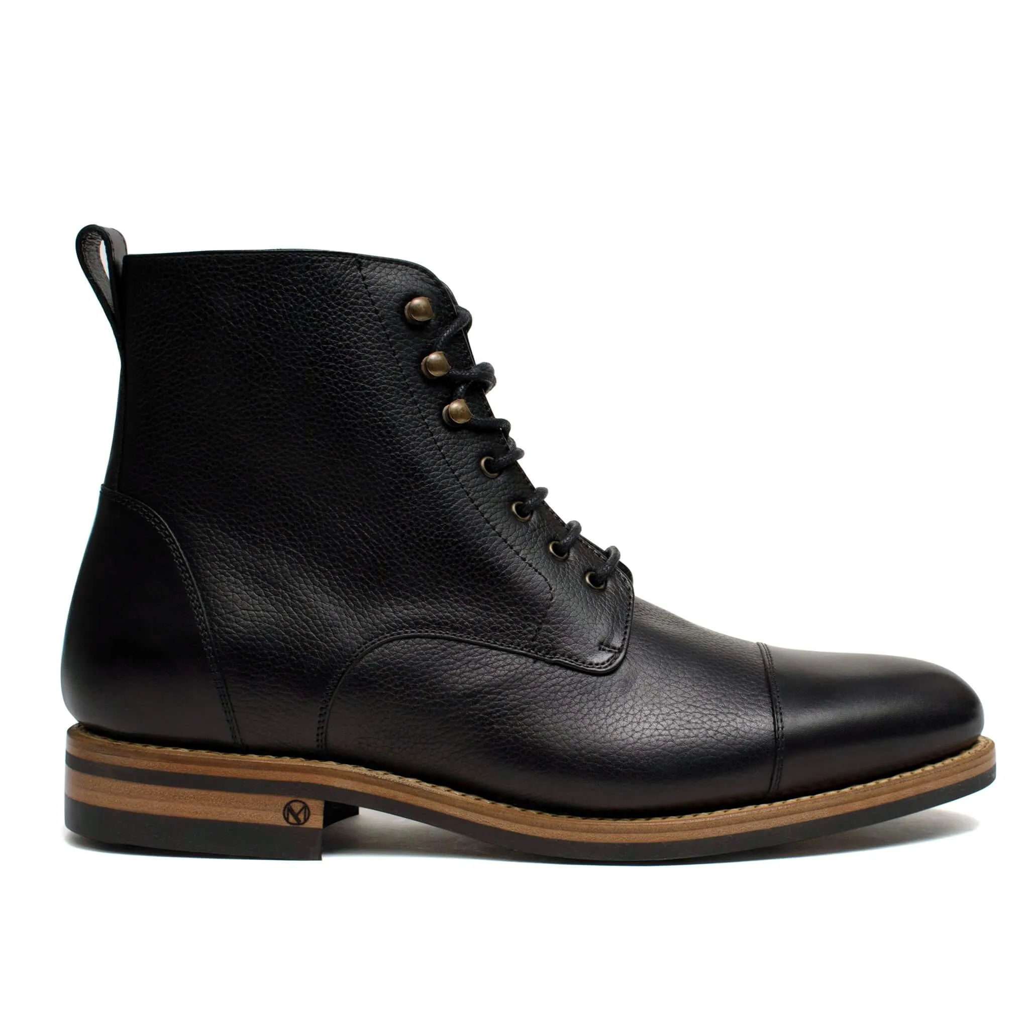 Logan Boot Black Full Grain