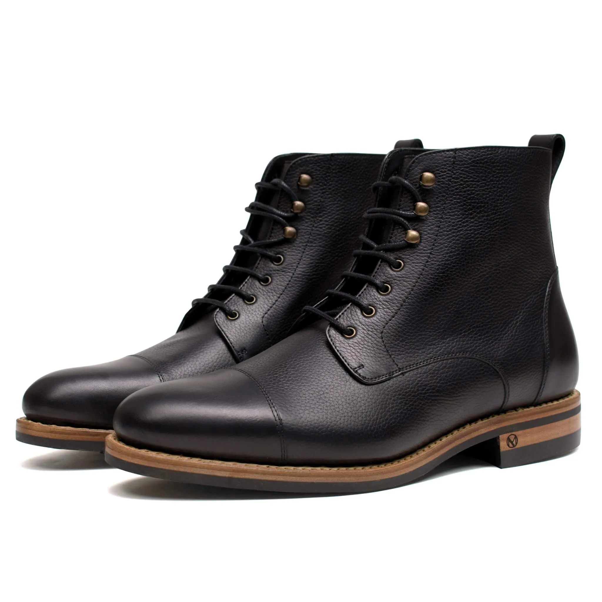 Logan Boot Black Full Grain