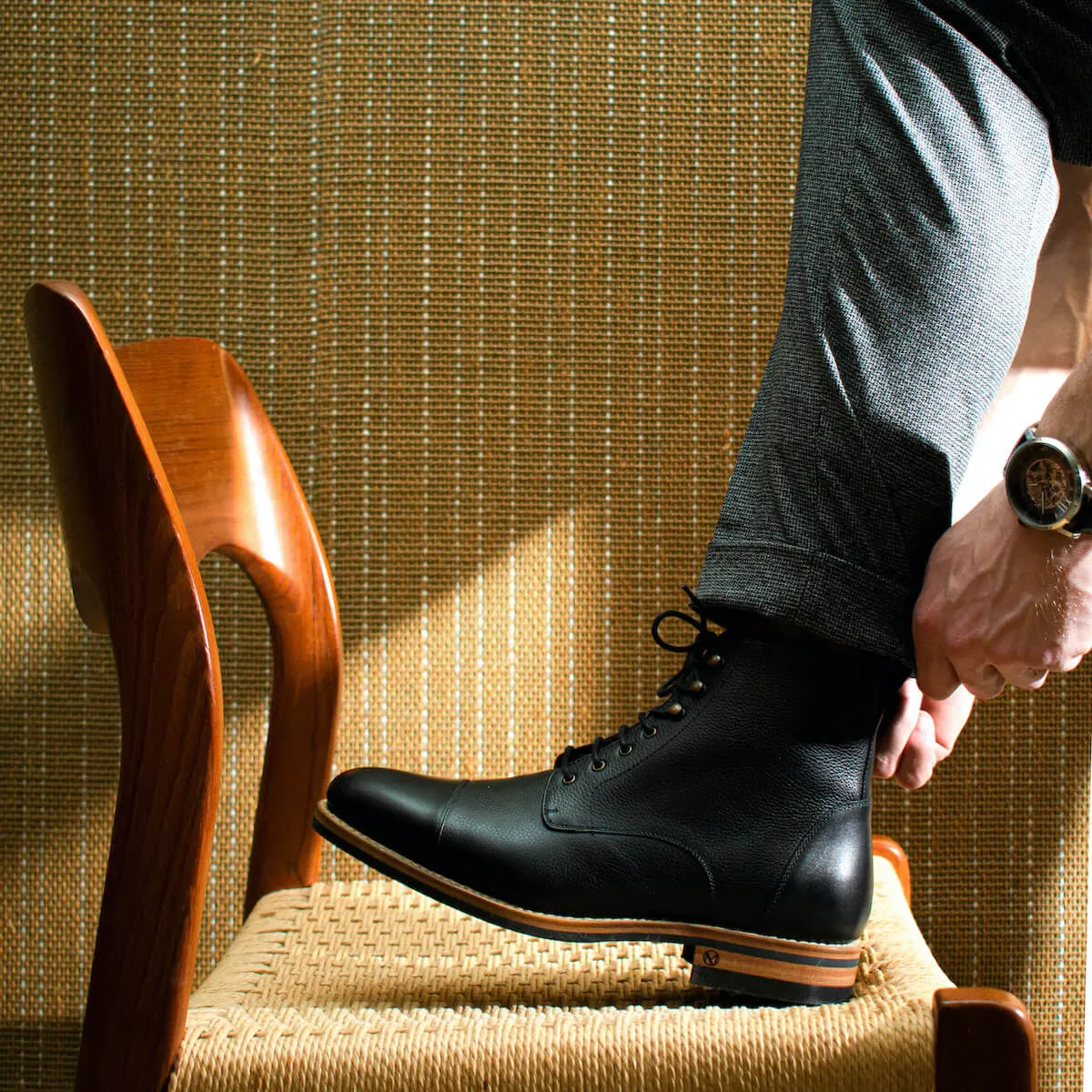 Logan Boot Black Full Grain