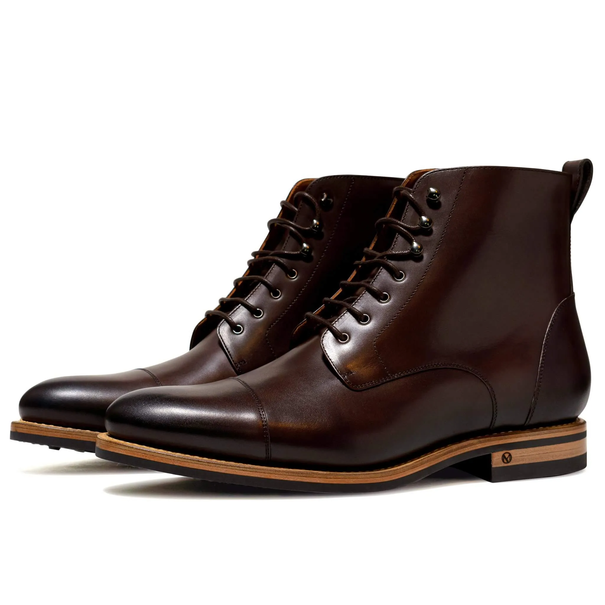 Logan Boot Dark Brown Burnished
