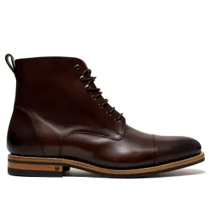Logan Boot Dark Brown Burnished