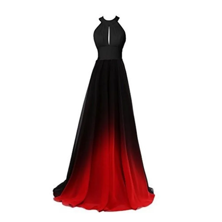 Long Prom Dress Ombre A Line Bridesmaid Dress Prom Gowns