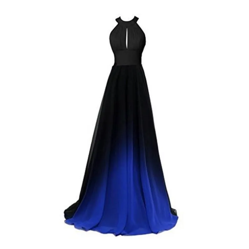 Long Prom Dress Ombre A Line Bridesmaid Dress Prom Gowns