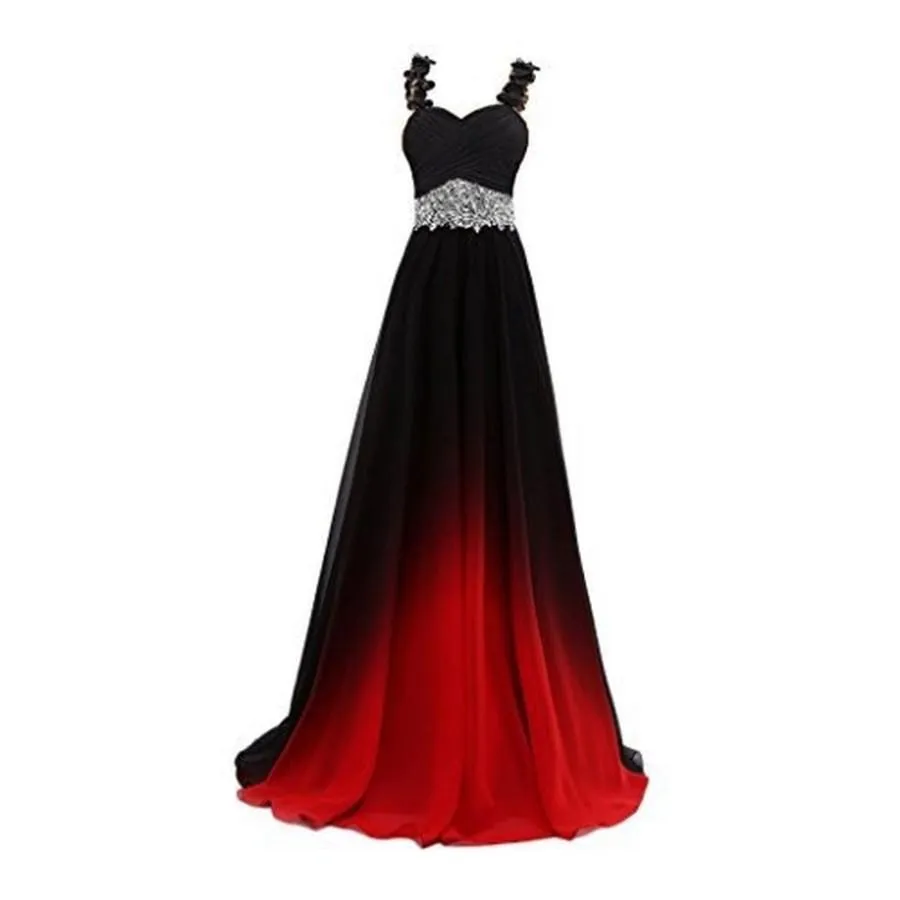 Long Prom Dress Ombre A Line Bridesmaid Dress Prom Gowns