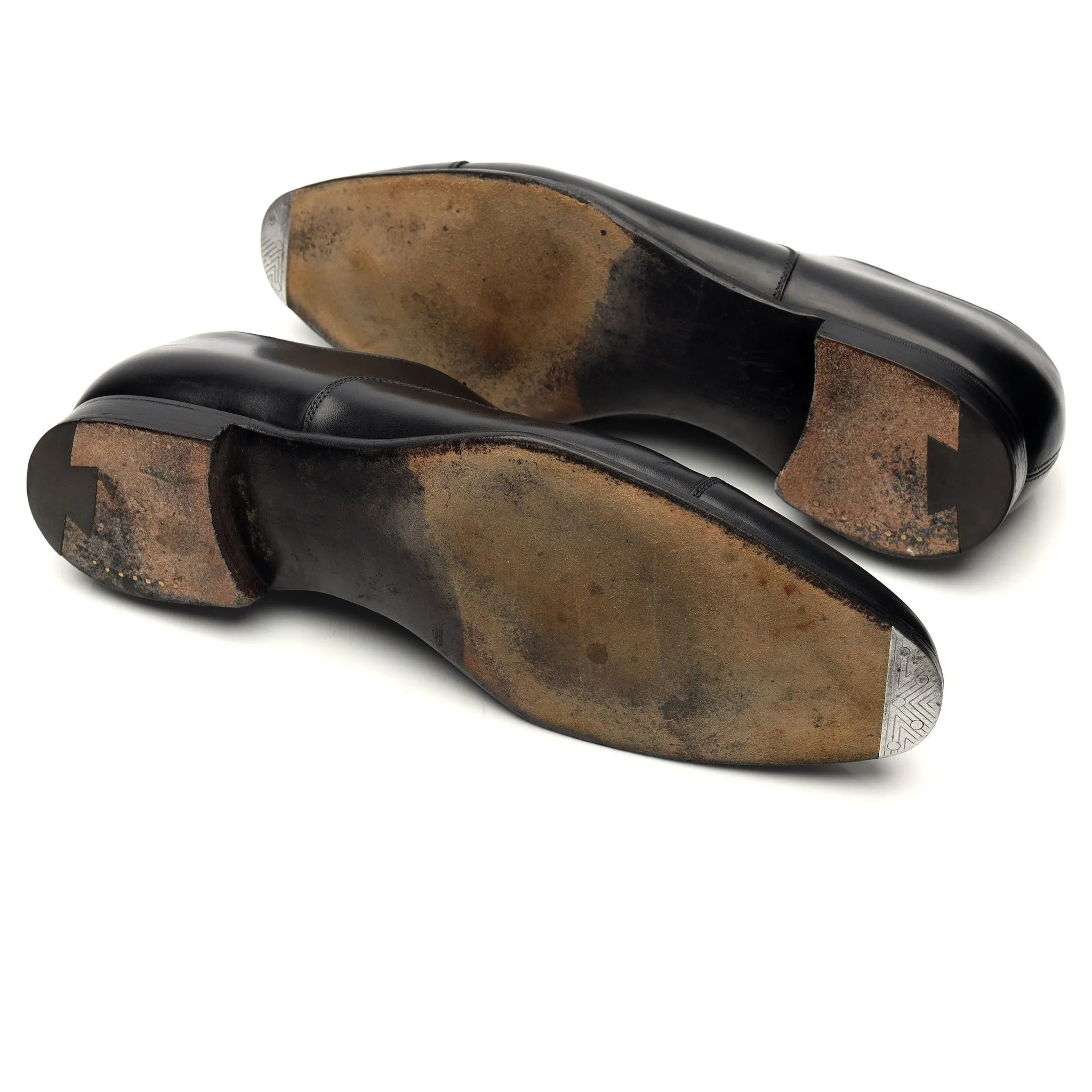 'Lonsdale' Black Leather Oxford UK 10.5 E