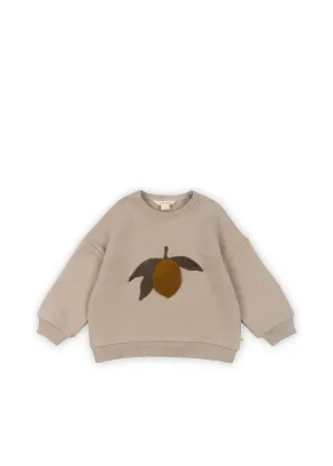 Lou Terry Sweat Shirt - Oxford Tan