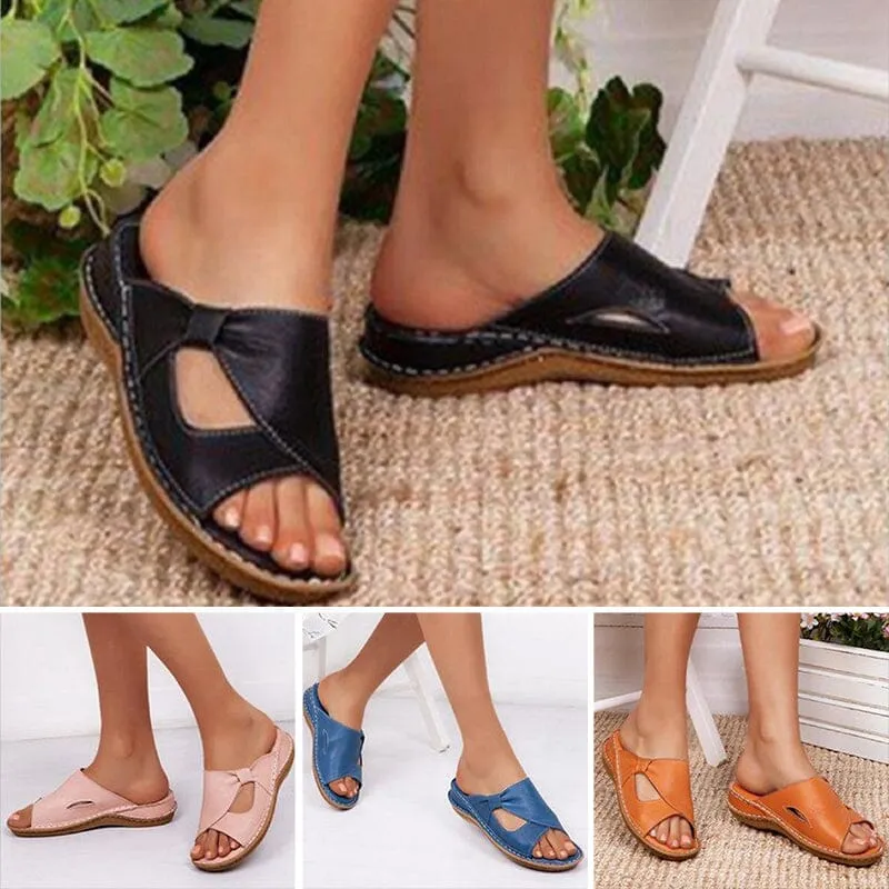 Lässige Damen-Slip Toe Sandalen