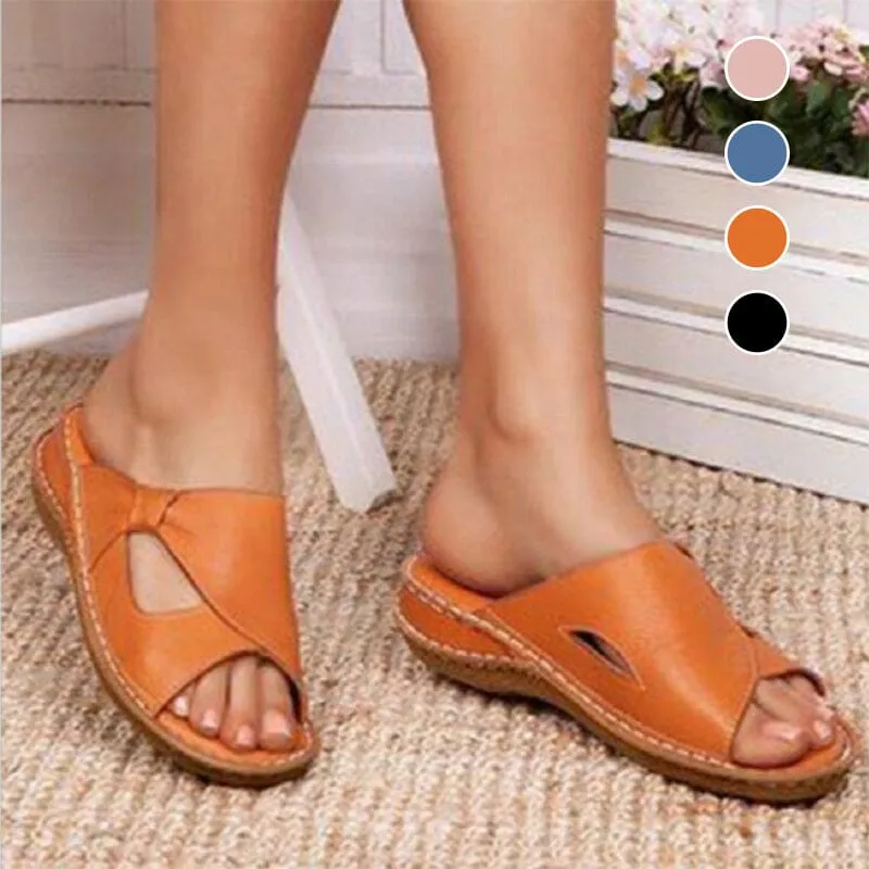 Lässige Damen-Slip Toe Sandalen