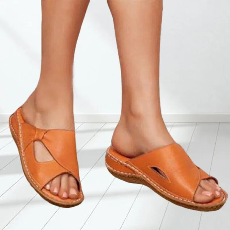 Lässige Damen-Slip Toe Sandalen