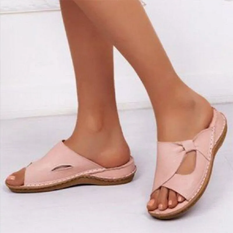 Lässige Damen-Slip Toe Sandalen