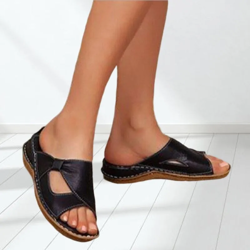 Lässige Damen-Slip Toe Sandalen