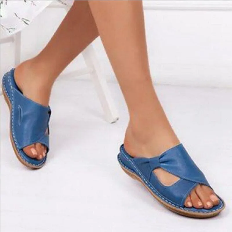 Lässige Damen-Slip Toe Sandalen