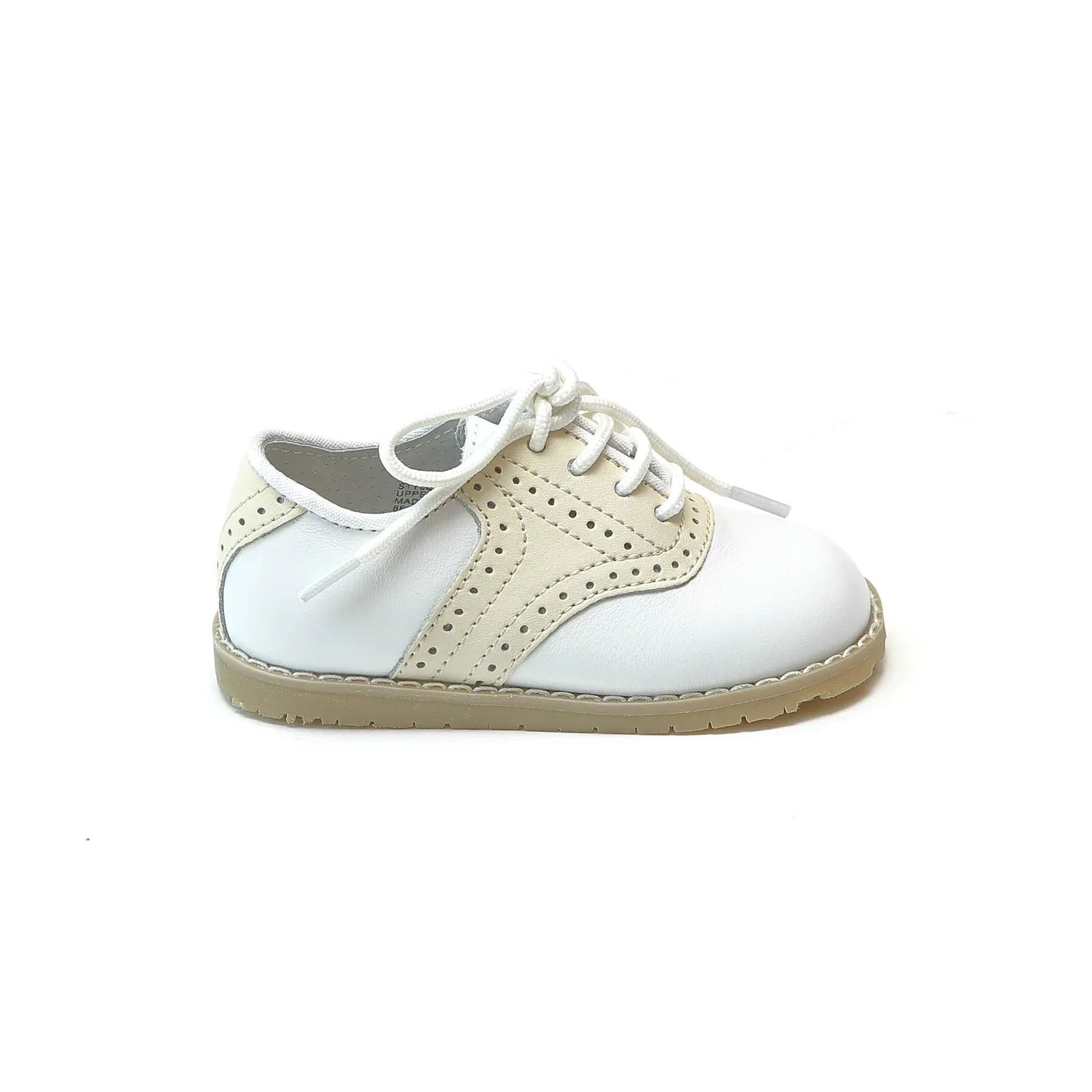 Luke Saddle Shoe - Beige Two Tone
