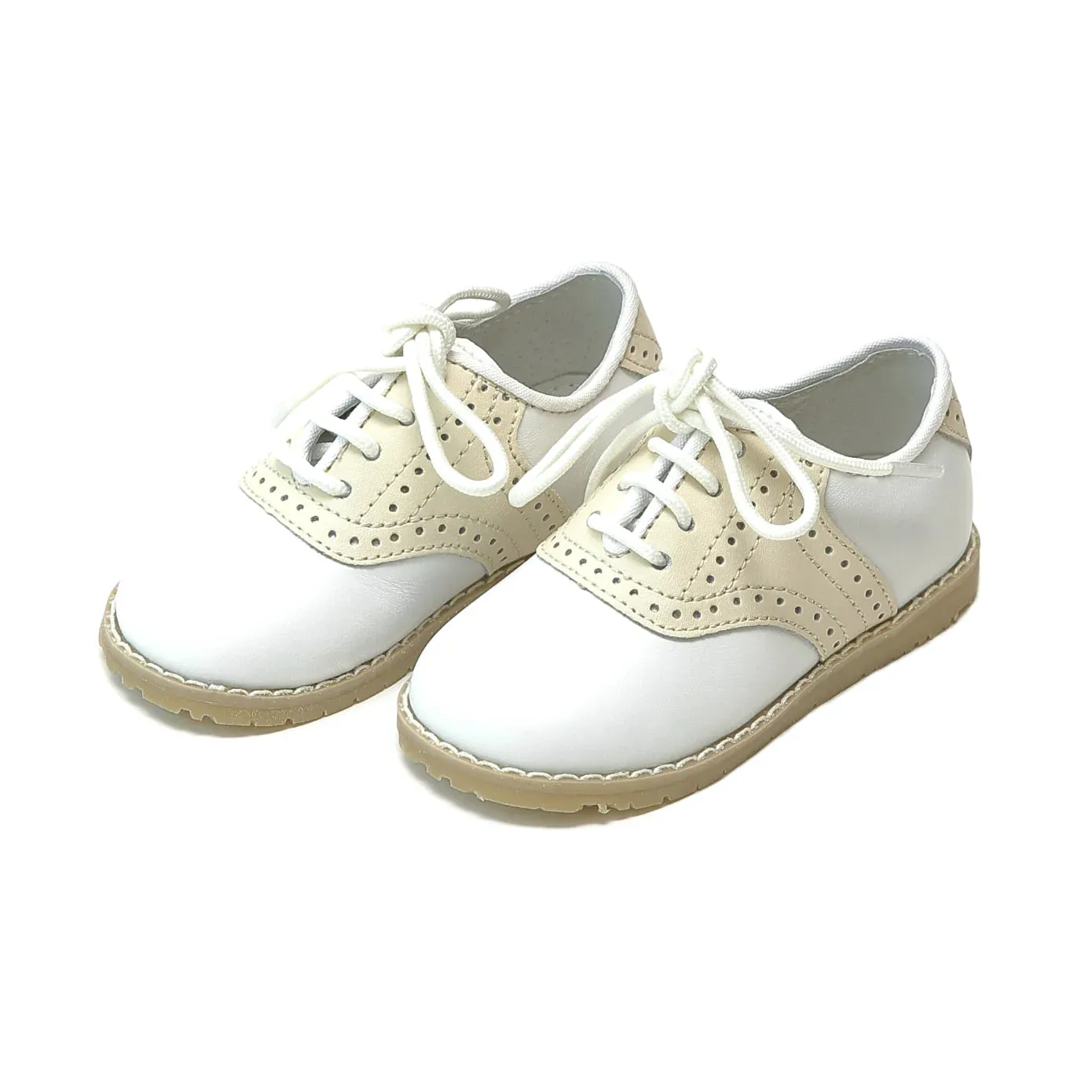 Luke Saddle Shoe - Beige Two Tone