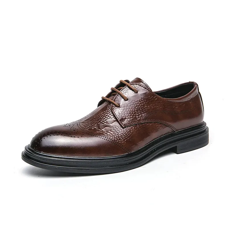 LuxeStep Herren Lederschuhe in Braun