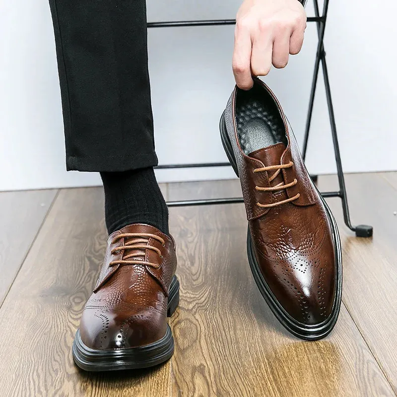 LuxeStep Herren Lederschuhe in Braun