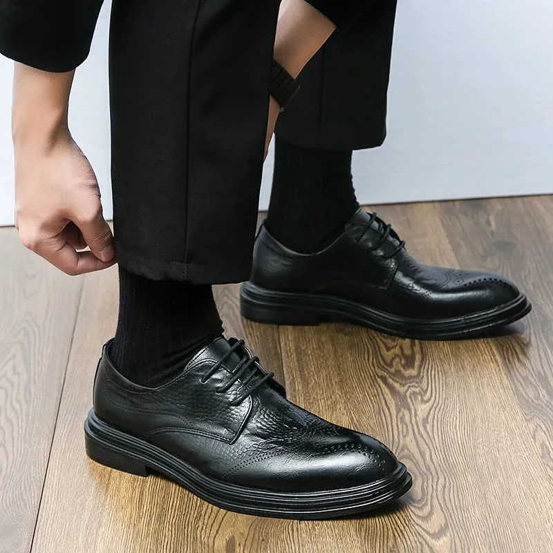 LuxeStep Herren Lederschuhe in Braun