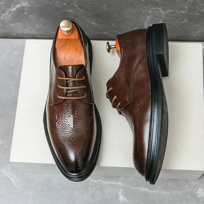 LuxeStep Herren Lederschuhe in Braun