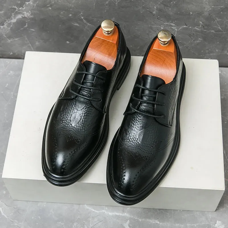 LuxeStep Herren Lederschuhe in Braun