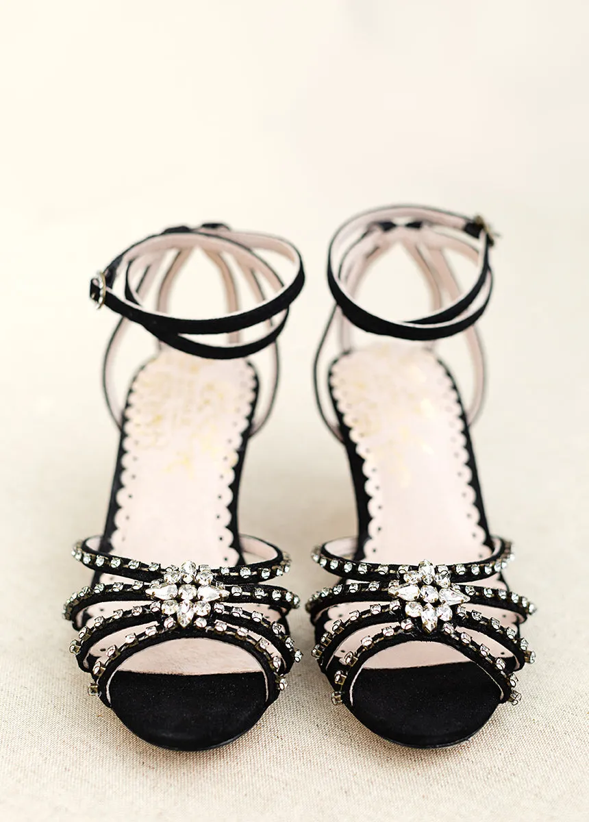 Maelyn Leather Heel in Black