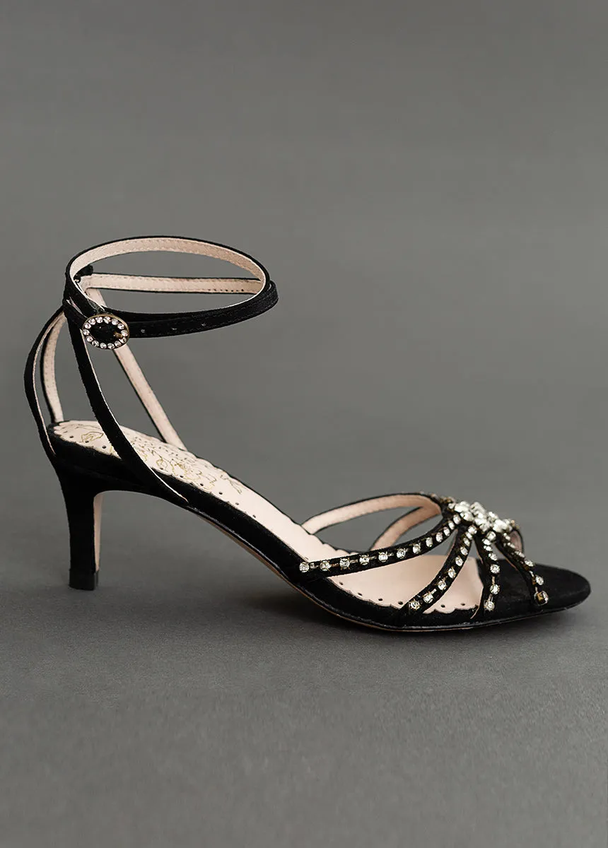 Maelyn Leather Heel in Black