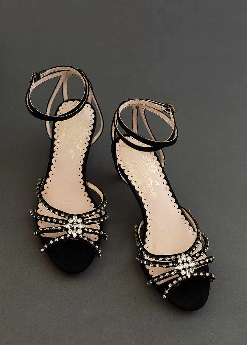Maelyn Leather Heel in Black
