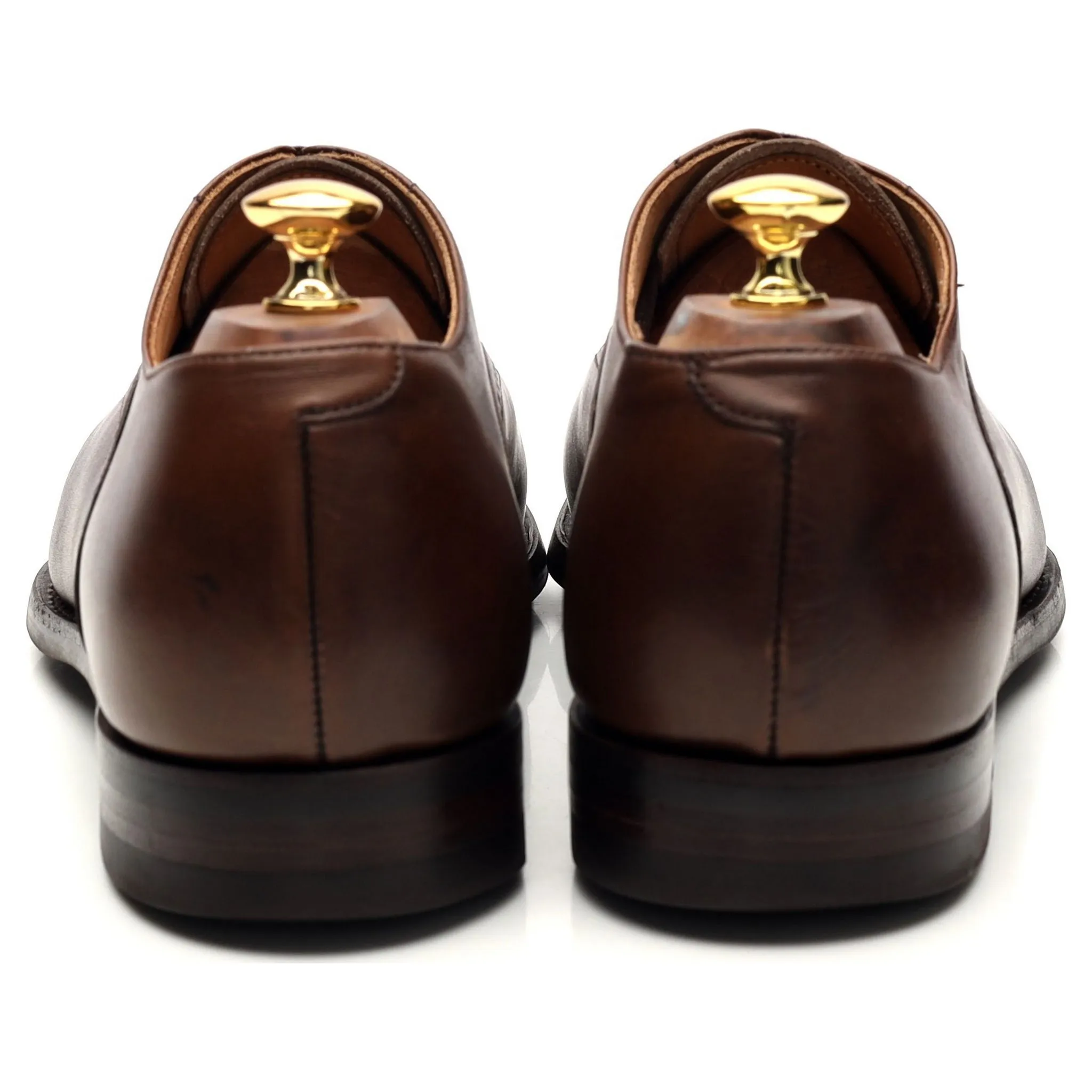 'Malton' Brown Leather Oxford Brogues UK 10 E