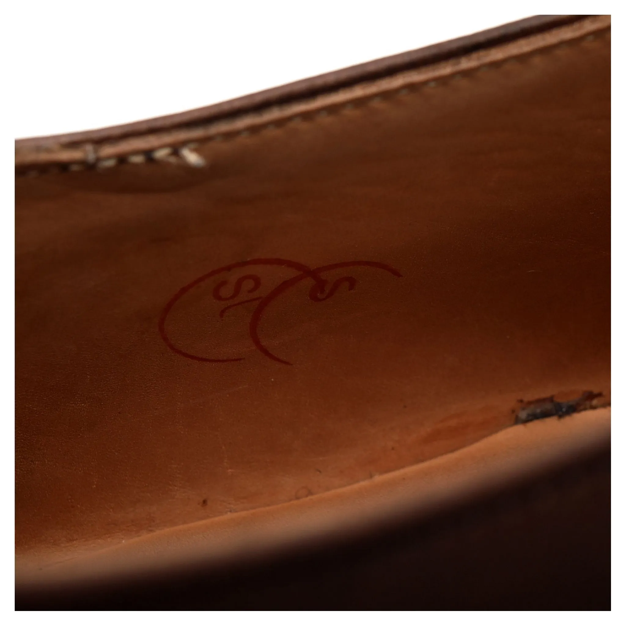 'Malton' Brown Leather Oxford Brogues UK 10 E