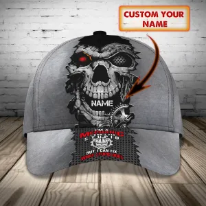 Mechanic Skull - Personalized Name Cap - Loop - Vhv-cap-050