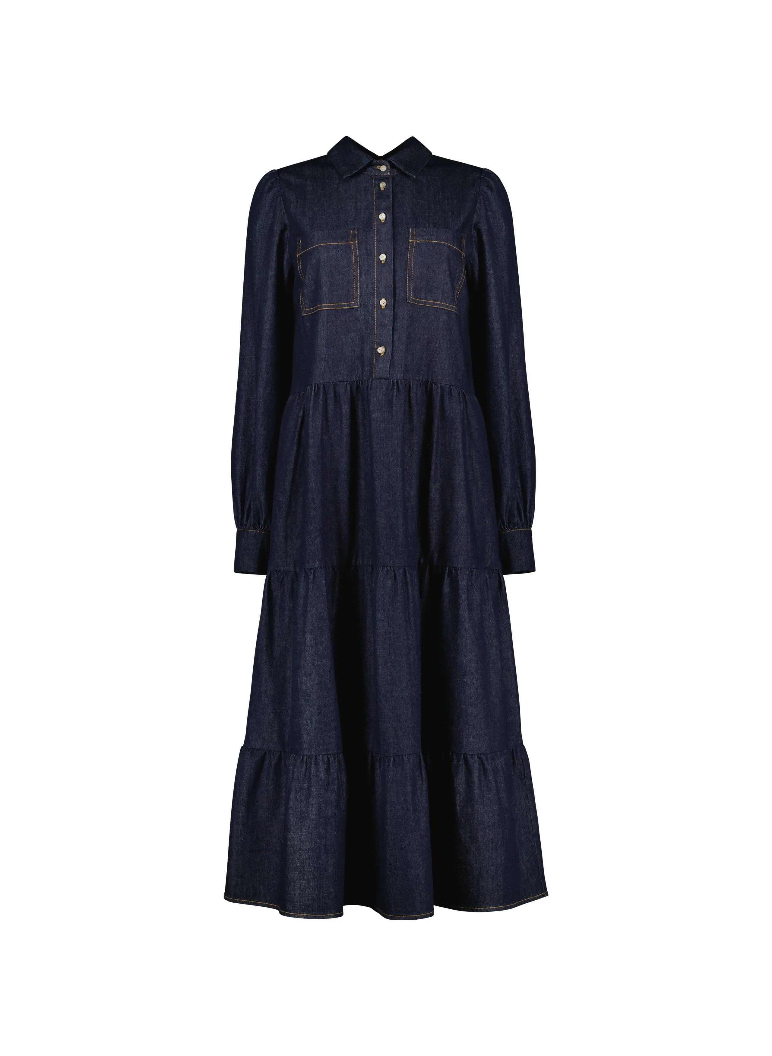 Mel Organic Cotton Dress | Dark Denim