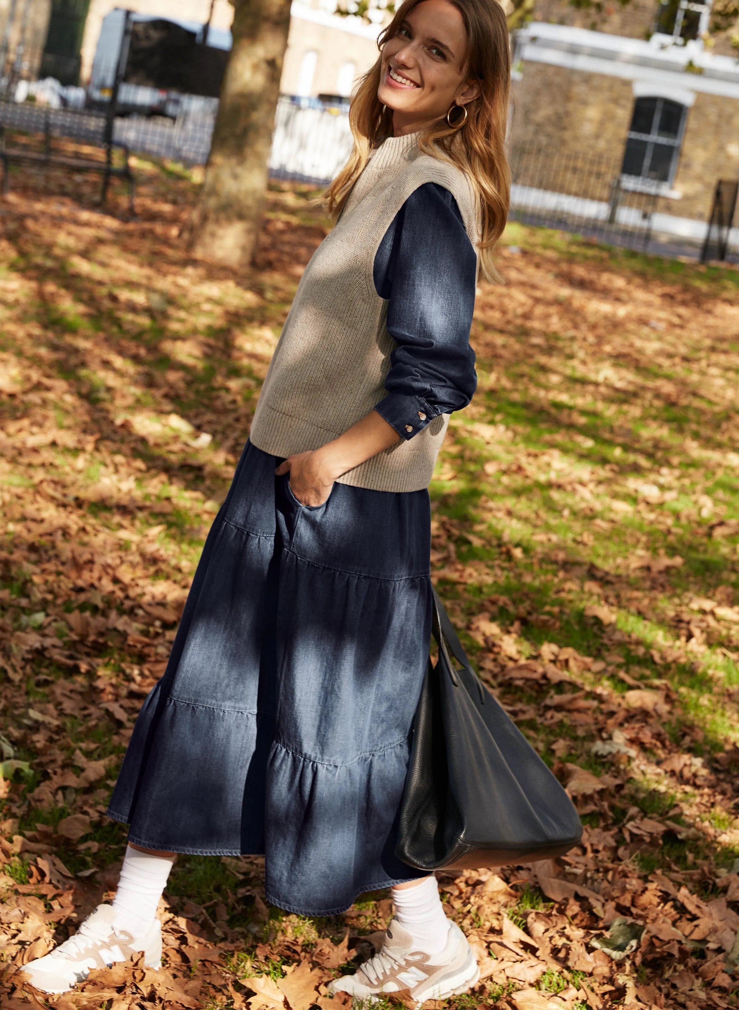 Mel Organic Cotton Dress | Dark Denim