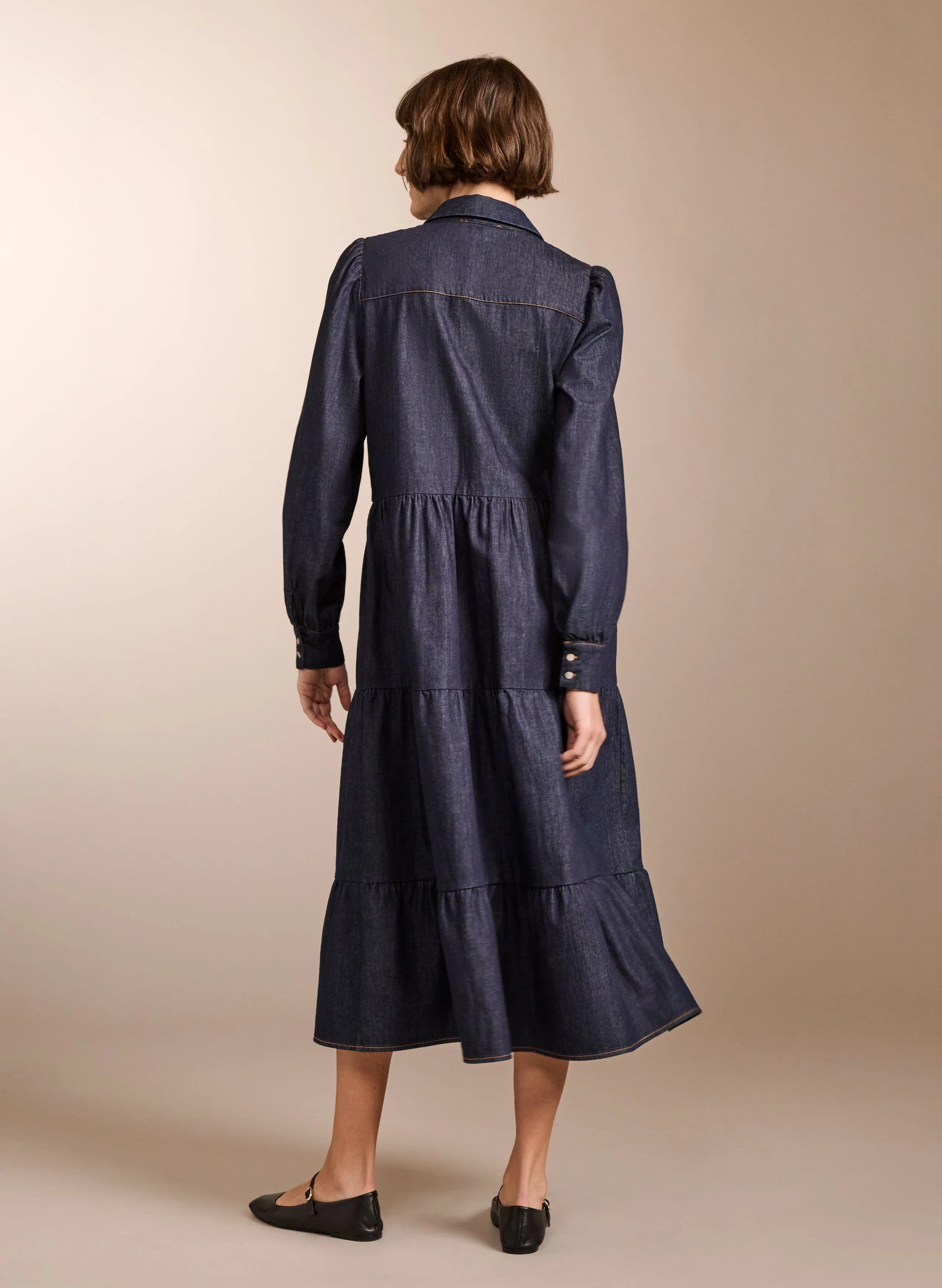 Mel Organic Cotton Dress | Dark Denim