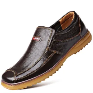 Men leather shoes-business casual genuine leather shoes leather