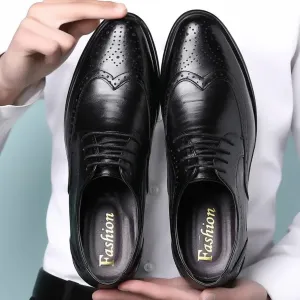 Men's Calf Leather Brogue Dress Shoes