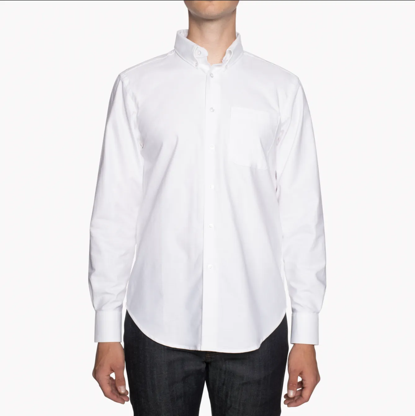 Men's Easy Shirt - Cotton Oxford - White