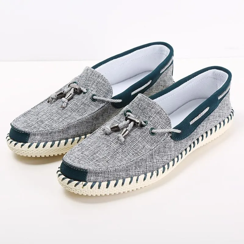 Men's Fabric Tassle Loafers