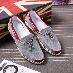 Men's Fabric Tassle Loafers