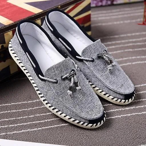 Men's Fabric Tassle Loafers
