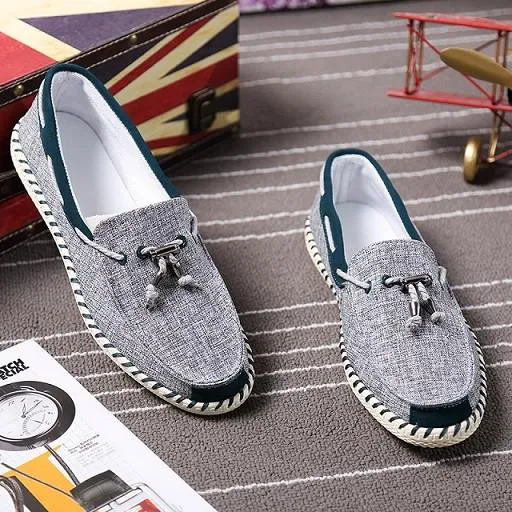 Men's Fabric Tassle Loafers