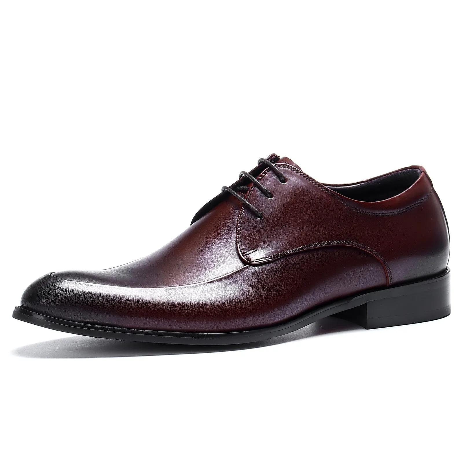 Men's Leather Business Leather Shoes Lace-up Low-Top Pointed Toe Wedding Shoes Men's Formal Shoes23101
