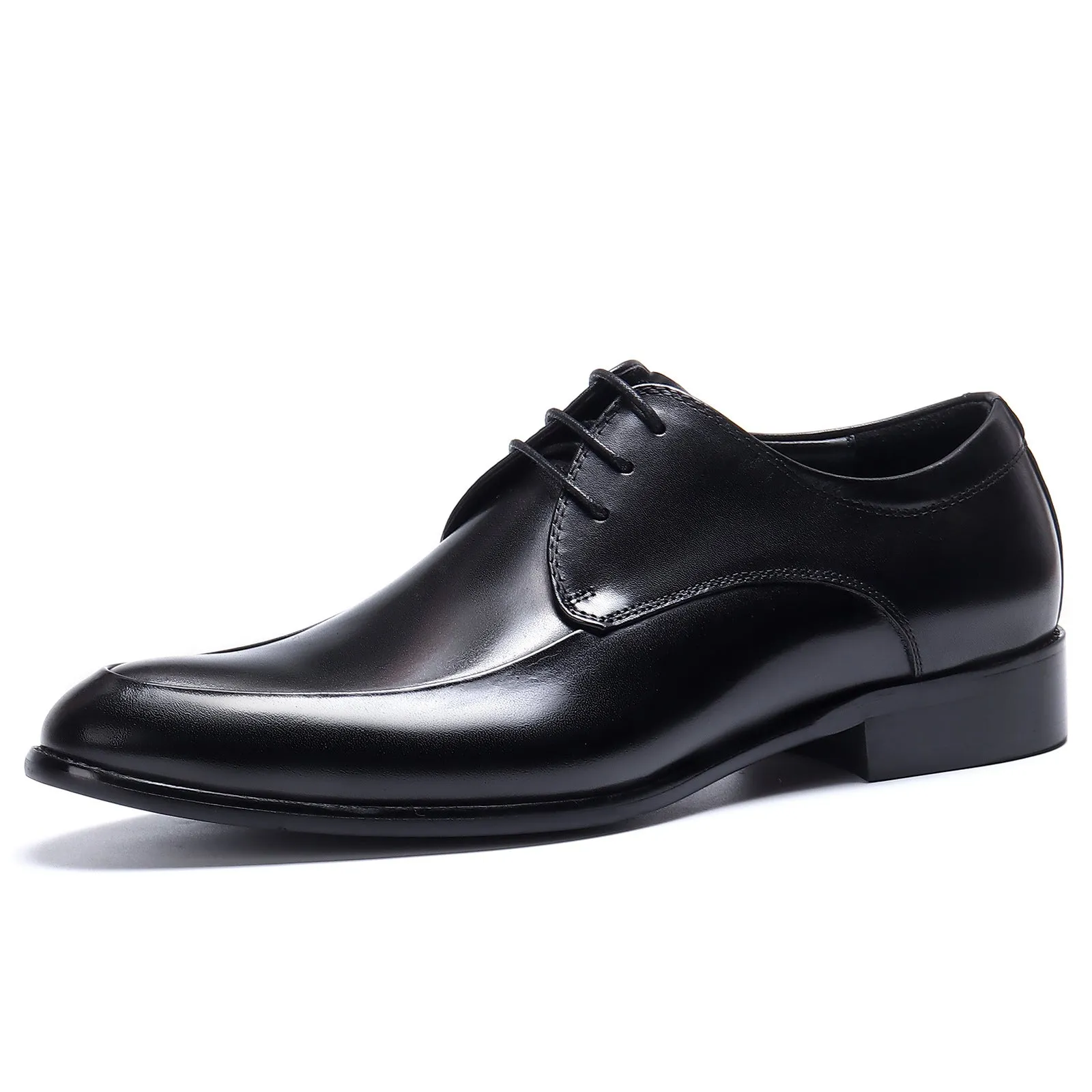 Men's Leather Business Leather Shoes Lace-up Low-Top Pointed Toe Wedding Shoes Men's Formal Shoes23101